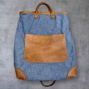 Vintage TK‎ Garment Supply 2-Way Tote Bag